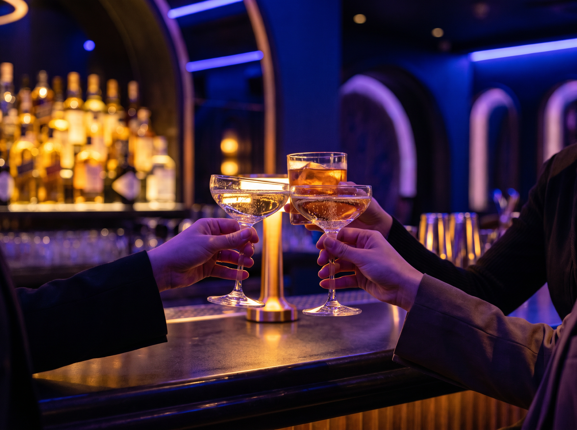Ambiance feutrée du lounge